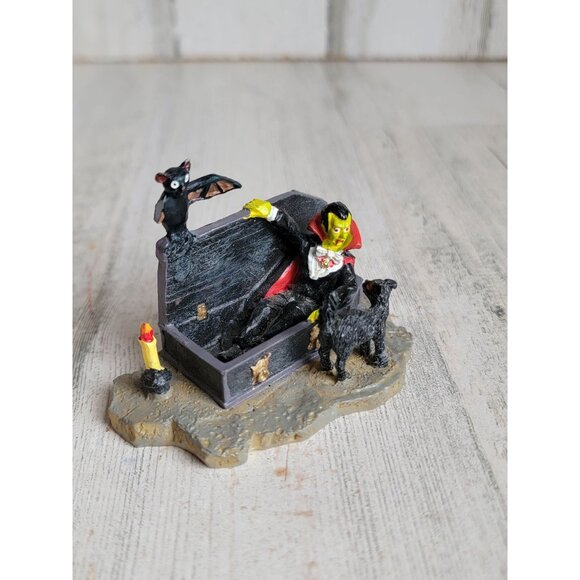 Lemax spooky town vampire casket Halloween Village accessory - Picture 2 of 6